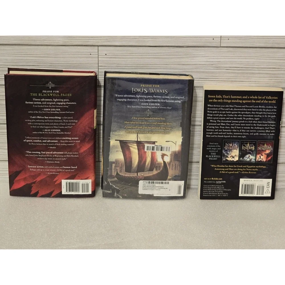 Blackwell Pages‎ Saga Set Of 3 Books Lot Novels